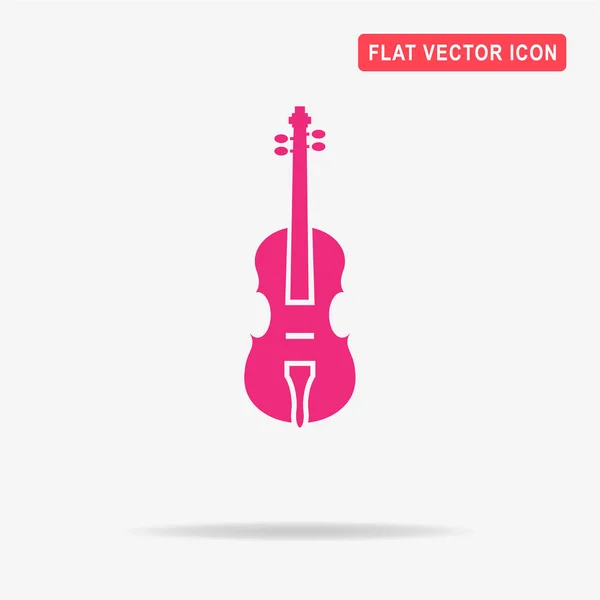 Viool Pictogram Vectorillustratie Concept Voor Ontwerp — Stockvector