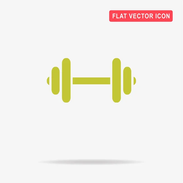 Dumbbell Icon Vector Concept Illustration Design — Stock Vector