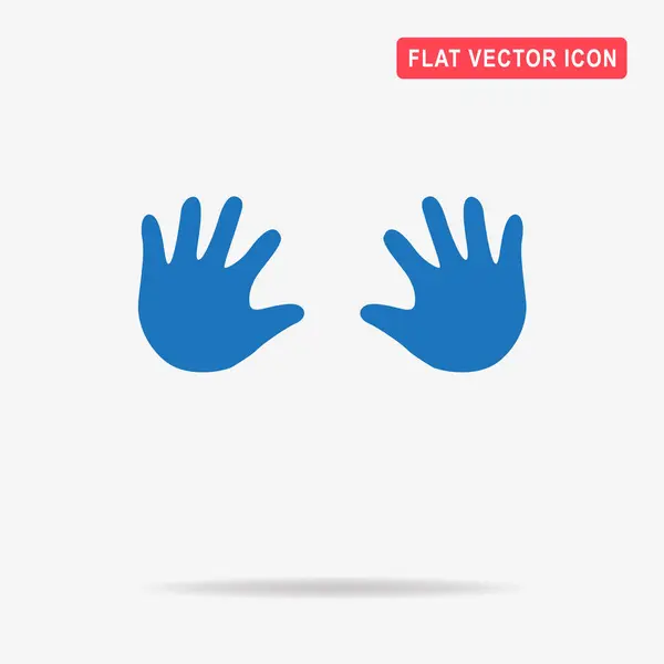 Icono Manos Bebé Ilustración Del Concepto Vectorial Para Diseño — Vector de stock