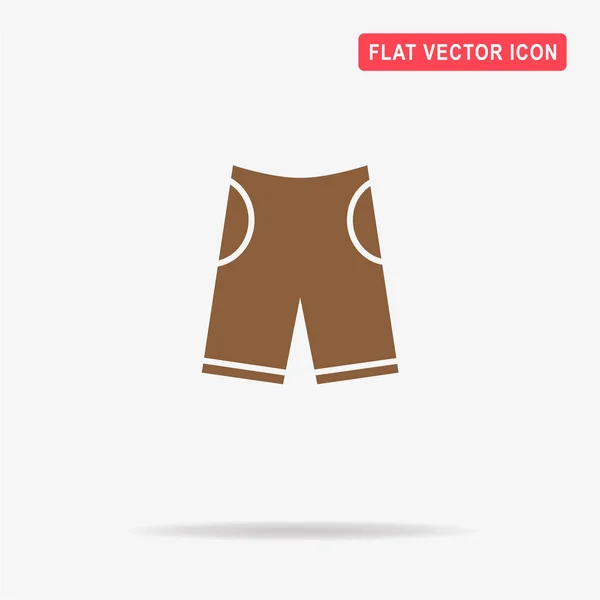 Shorts Pictogram Vectorillustratie Concept Voor Ontwerp — Stockvector