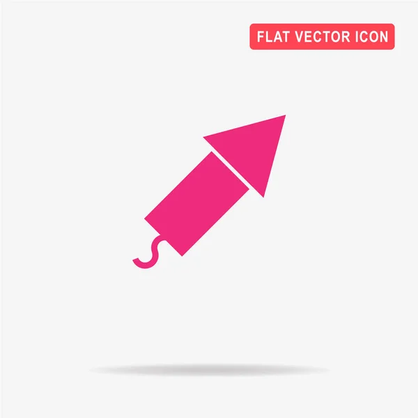 Icono Cohete Fuegos Artificiales Ilustración Del Concepto Vectorial Para Diseño — Vector de stock