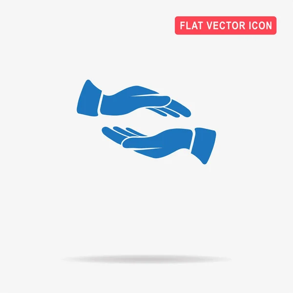 Hands Icon Vector Concept Illustration Design — Stock Vector