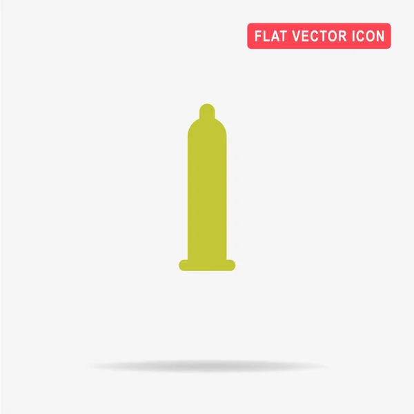 Icono Del Condón Ilustración Del Concepto Vectorial Para Diseño — Vector de stock