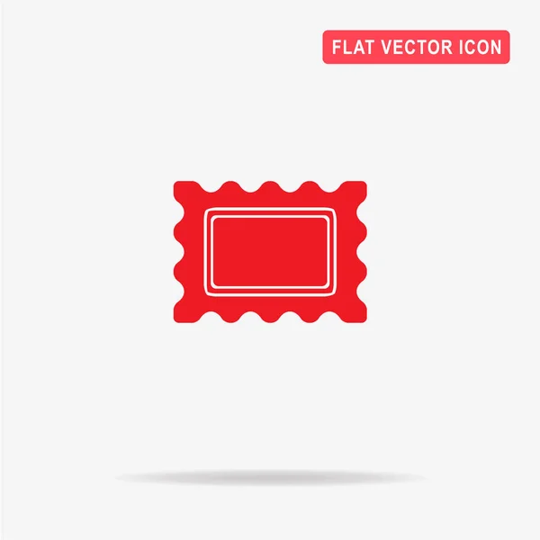 Icono Sello Postal Ilustración Del Concepto Vectorial Para Diseño — Vector de stock