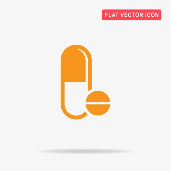 Pillen Symbol Vektor Konzept Illustration Für Design — Stockvektor
