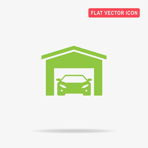 Garage Ikone Vektor Konzept Illustration Für Design — Stockvektor