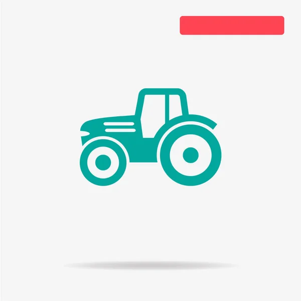 Tractor Icon Vector Concept Illustration Design — Stock Vector