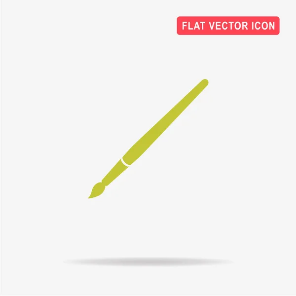 Paint Brush Icon Vector Concept Illustration Design — Stock Vector