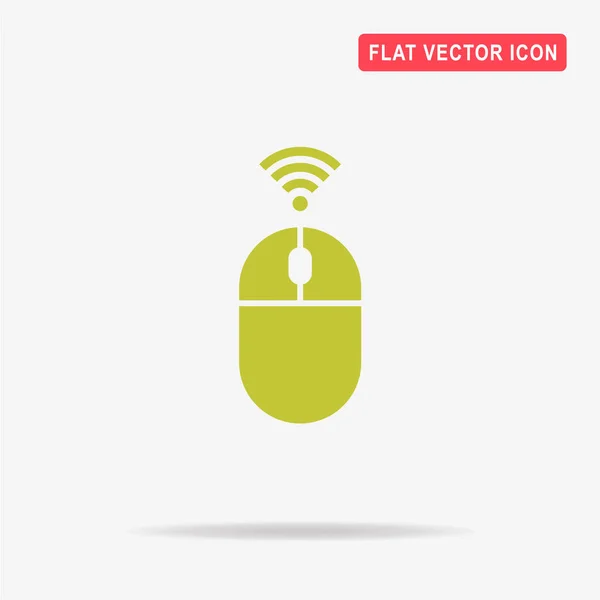 Icona Del Mouse Bluetooth Illustrazione Concettuale Vettoriale Design — Vettoriale Stock