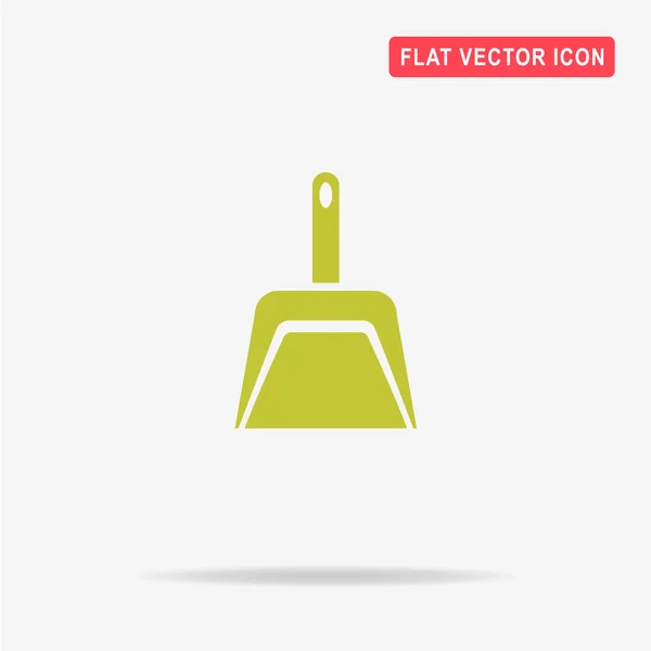 Icono Dustpan Ilustración Del Concepto Vectorial Para Diseño — Vector de stock
