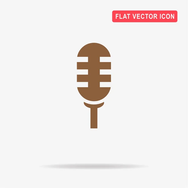 Ikona Mikrofonu Ilustrace Vektorové Koncepce Pro Návrh — Stockový vektor