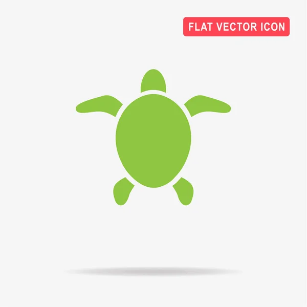 Icono Tortuga Marina Ilustración Del Concepto Vectorial Para Diseño — Vector de stock