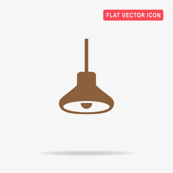 Lamp Icon Vector Concept Illustration Design — Stock Vector