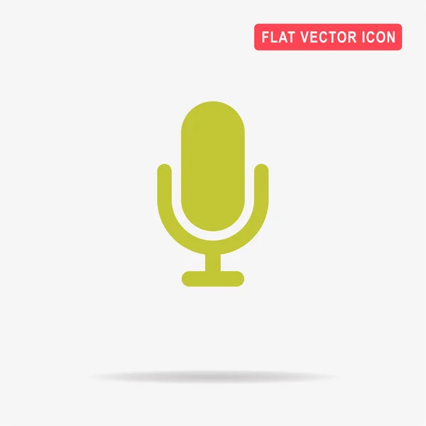 Ícone Microfone Ilustração Conceito Vetor Para Design — Vetor de Stock