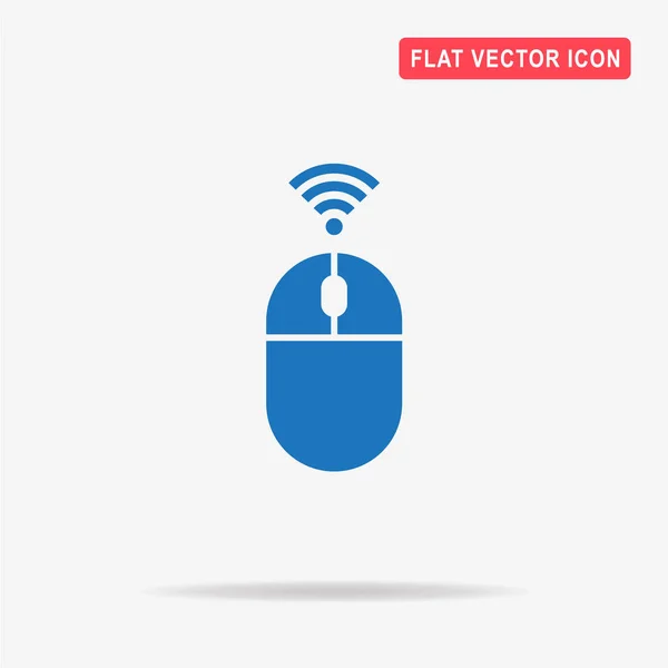 Ícone Mouse Bluetooth Ilustração Conceito Vetor Para Design — Vetor de Stock