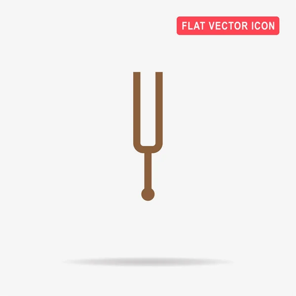 Icono Tenedor Sintonía Ilustración Del Concepto Vectorial Para Diseño — Vector de stock