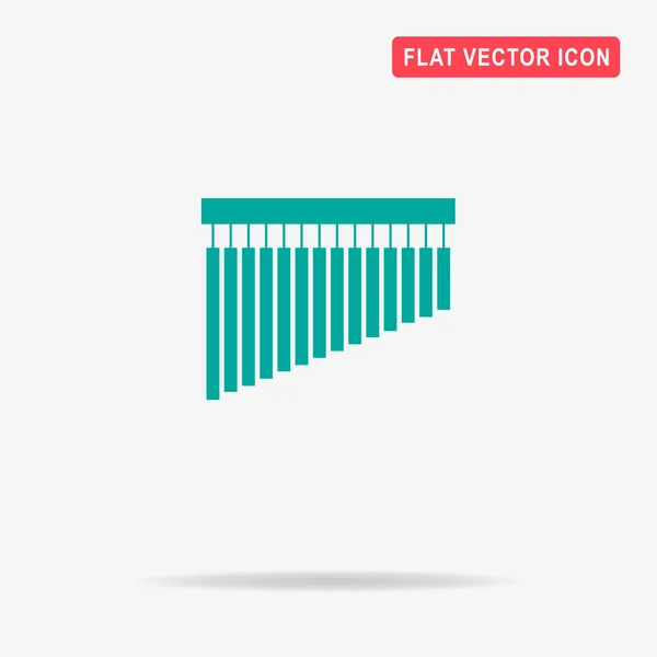 Bar Carillons Icône Illustration Vectorielle Concept Pour Design — Image vectorielle