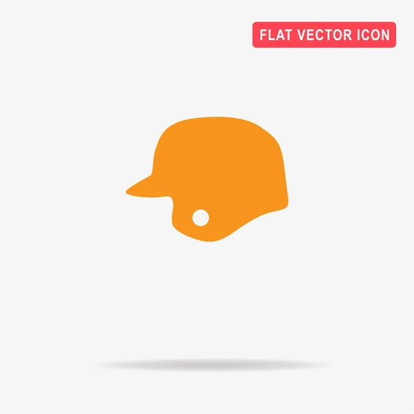 Baseballhelm Ikone Vektor Konzept Illustration Für Design — Stockvektor