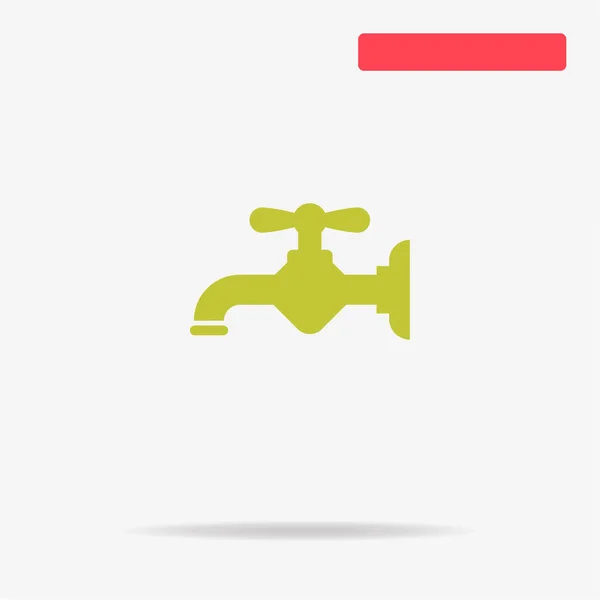 Water Kraan Pictogram Vectorillustratie Concept Voor Ontwerp — Stockvector