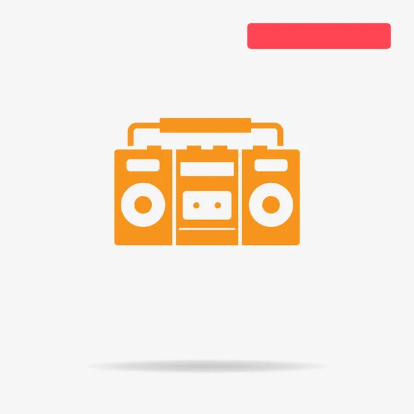 Icône Boombox Illustration Vectorielle Concept Pour Design — Image vectorielle