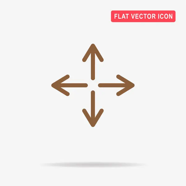 Pijlen Pictogram Vectorillustratie Concept Voor Ontwerp — Stockvector
