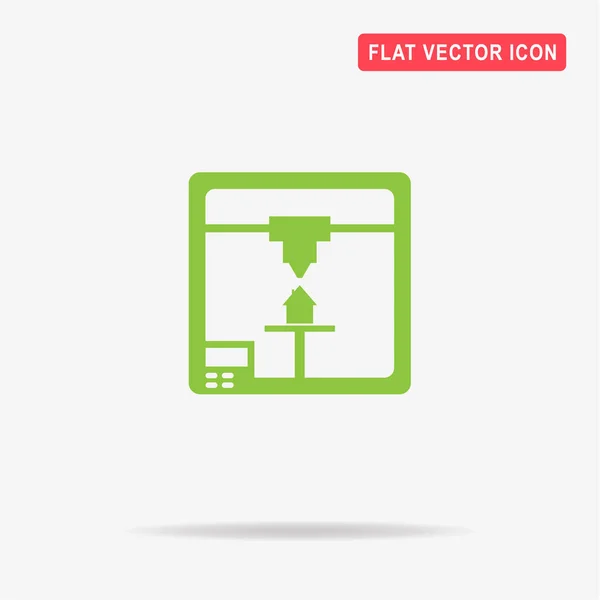 Значок Принтера Векторная Концепция — стоковый вектор