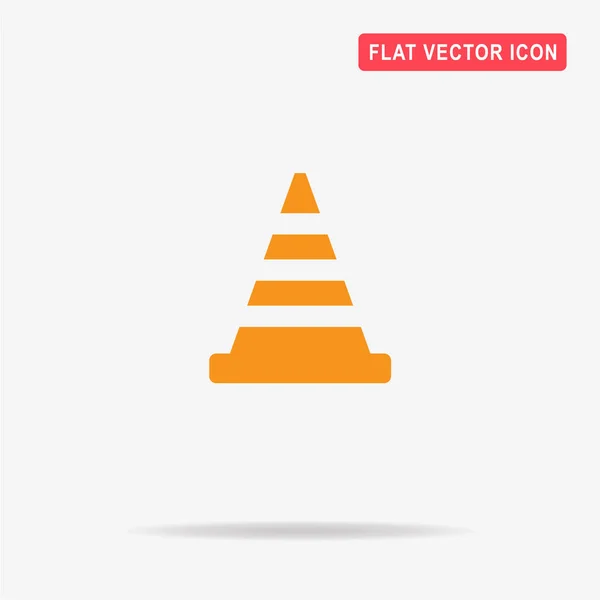 Road Kon Ikonen Begreppet Vektorillustration För Design — Stock vektor