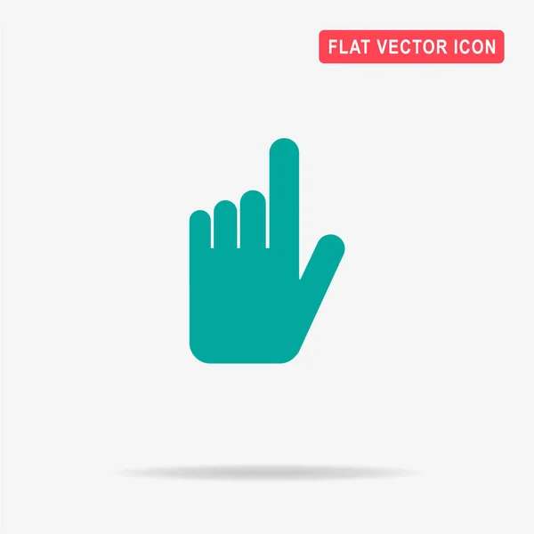 Hand Click Icon Vector Concept Illustration Design — Stock Vector