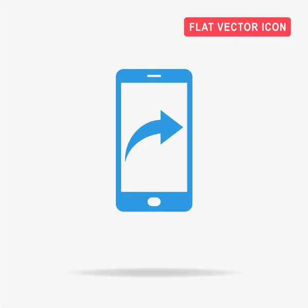 Icône Partage Mobile Illustration Vectorielle Concept Pour Design — Image vectorielle
