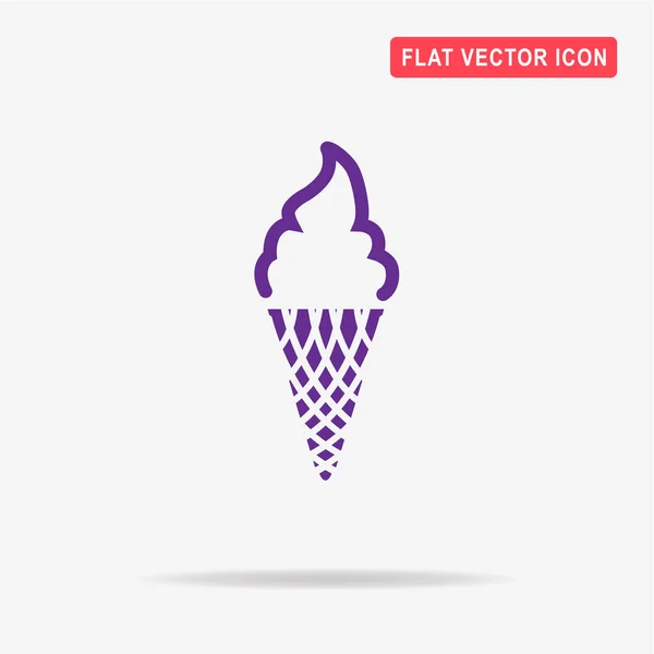 Icône Crème Glacée Illustration Vectorielle Concept Pour Design — Image vectorielle