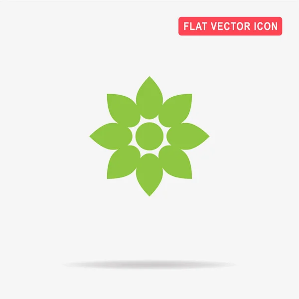 Bloem Pictogram Vectorillustratie Concept Voor Ontwerp — Stockvector