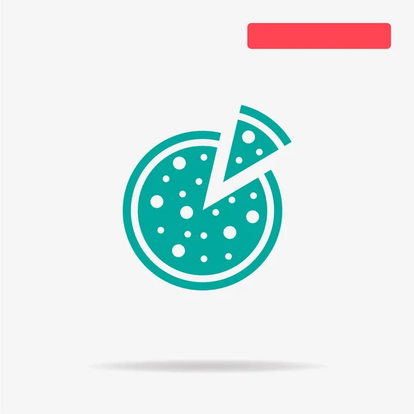 Icono Pizza Ilustración Del Concepto Vectorial Para Diseño — Vector de stock