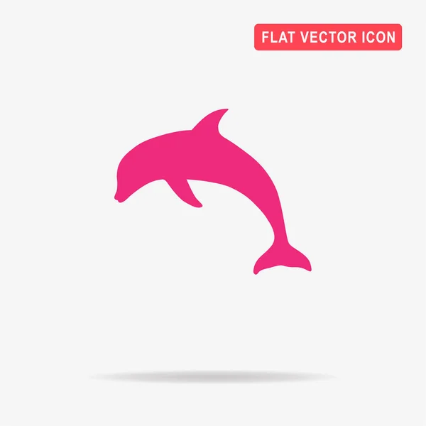 Delfinsymbol Vektor Konzept Illustration Für Design — Stockvektor