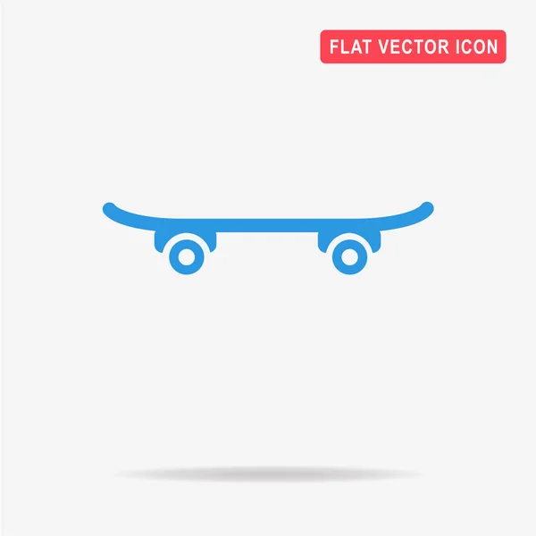 Skateboard Icon Vector Concept Illustration Design — Stock Vector