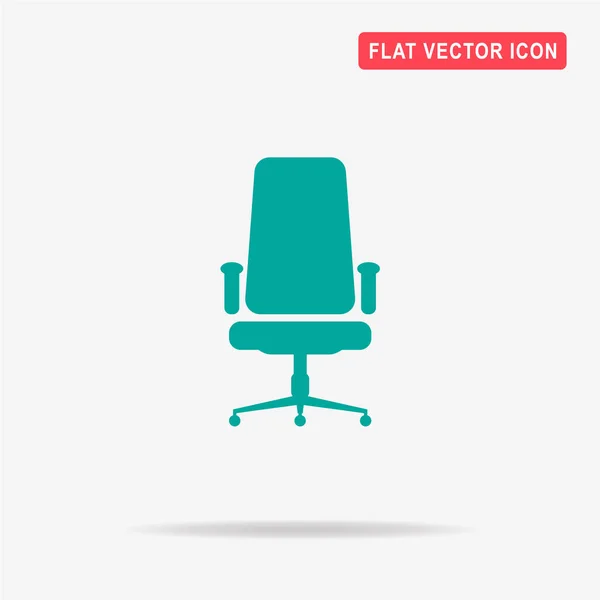 Значок Офисного Кресла Векторная Концепция — стоковый вектор