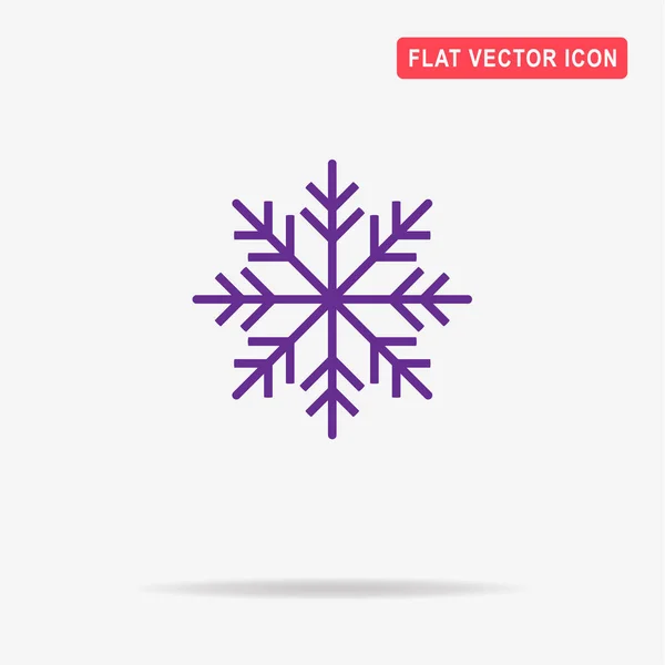 Kerst Sneeuwvlok Pictogram Vectorillustratie Concept Voor Ontwerp — Stockvector