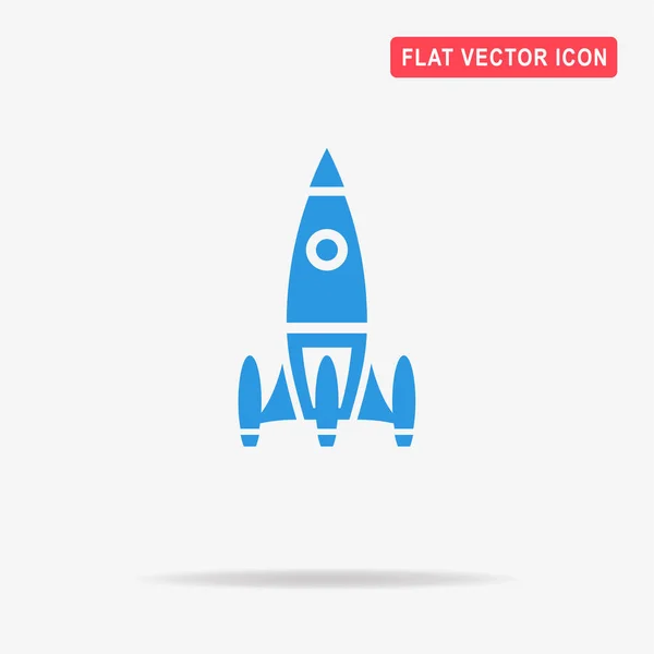 Icono Del Cohete Espacial Ilustración Del Concepto Vectorial Para Diseño — Vector de stock