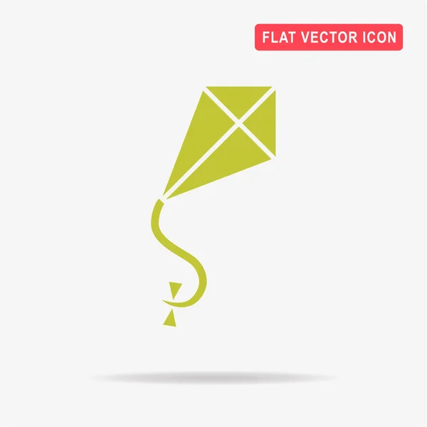 Kite Pictogram Vectorillustratie Concept Voor Ontwerp — Stockvector