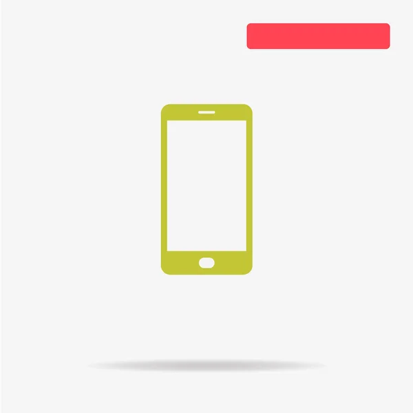 Modern Smart Phone Icon Vector Concept Illustration Design — Stock Vector