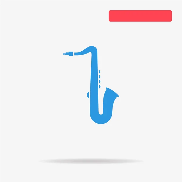 Saxofon Ikonen Begreppet Vektorillustration För Design — Stock vektor