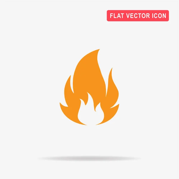 Icono Fuego Ilustración Del Concepto Vectorial Para Diseño — Vector de stock