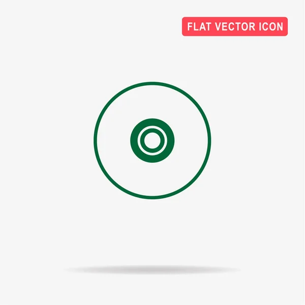 Ícone Disco Compacto Ilustração Conceito Vetor Para Design —  Vetores de Stock