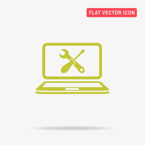 Computersymbol Reparieren Vektor Konzept Illustration Für Design — Stockvektor