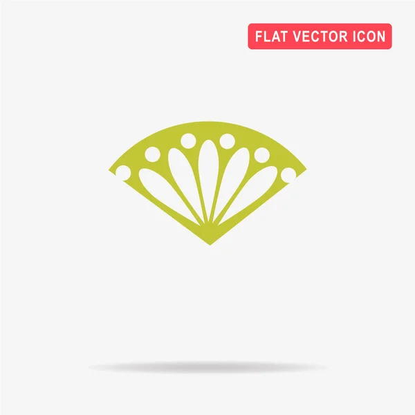 Opvouwbare Fan Pictogram Vectorillustratie Concept Voor Ontwerp — Stockvector