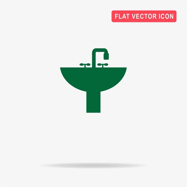 Icono Del Fregadero Ilustración Del Concepto Vectorial Para Diseño — Vector de stock