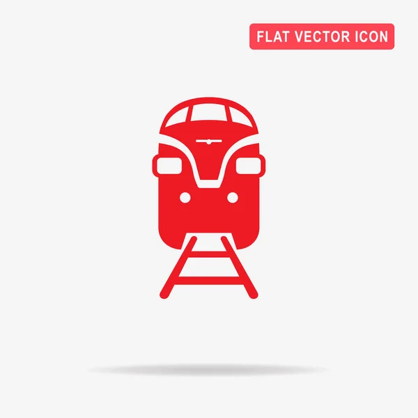 Het Pictogram Van Trein Vectorillustratie Concept Voor Ontwerp — Stockvector