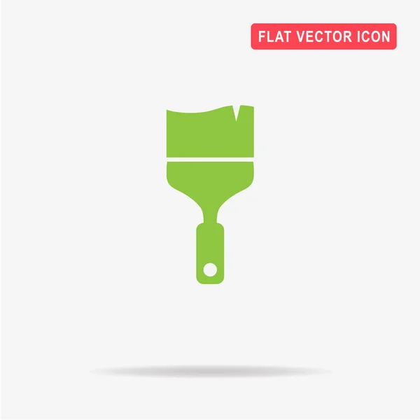 Verf Penseel Pictogram Vectorillustratie Concept Voor Ontwerp — Stockvector