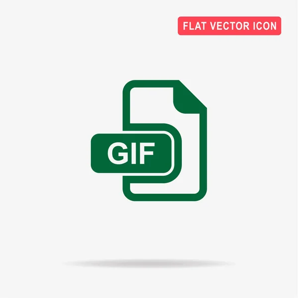 Gif Pictogram Vectorillustratie Concept Voor Ontwerp — Stockvector