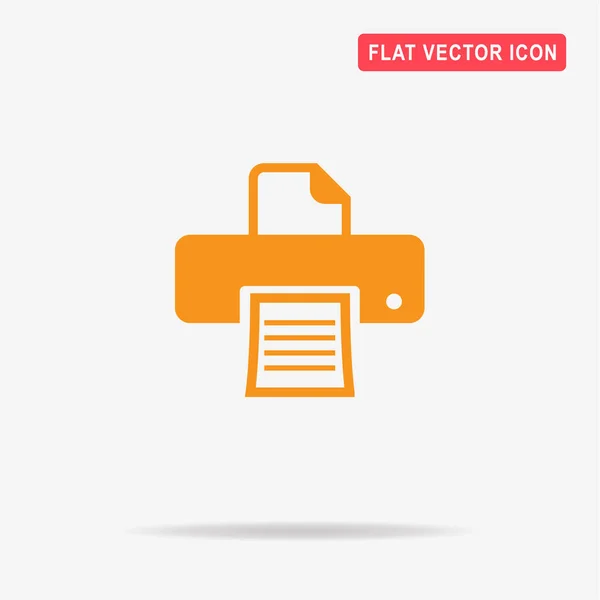 Printer Icon Vector Concept Illustration Design — Stock Vector