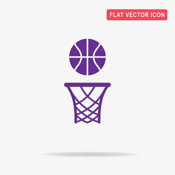 Basketball Ikone Vektor Konzept Illustration Für Design — Stockvektor